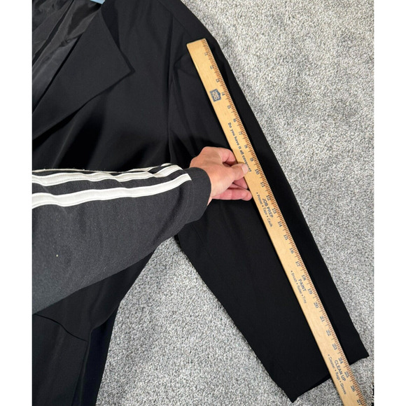 Versailles Blazer Womens 30W Plus Office Minimalist Open Front Vintage 90s Retro - Picture 9 of 11